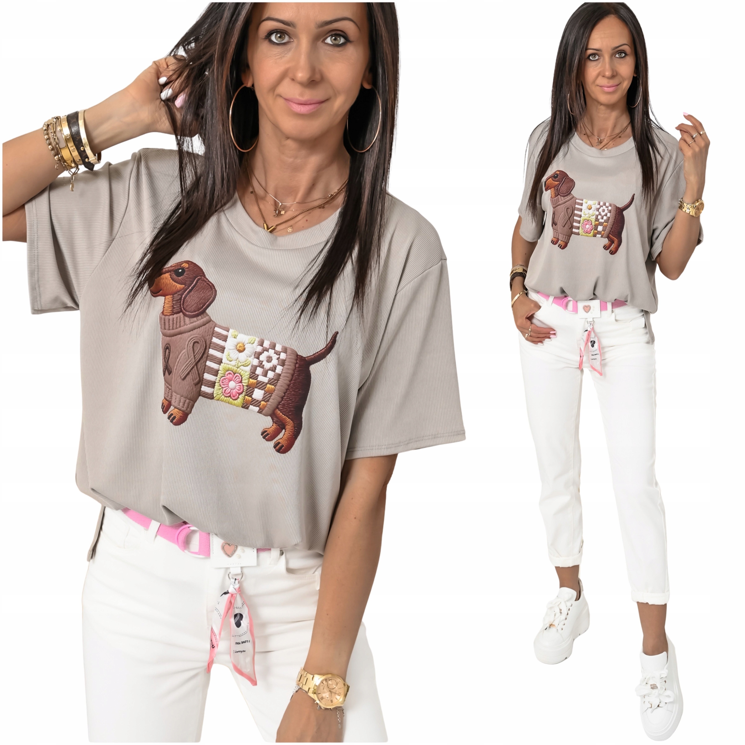 Casualowa Bluzka Z Nadrukiem Nellie! WZ.2