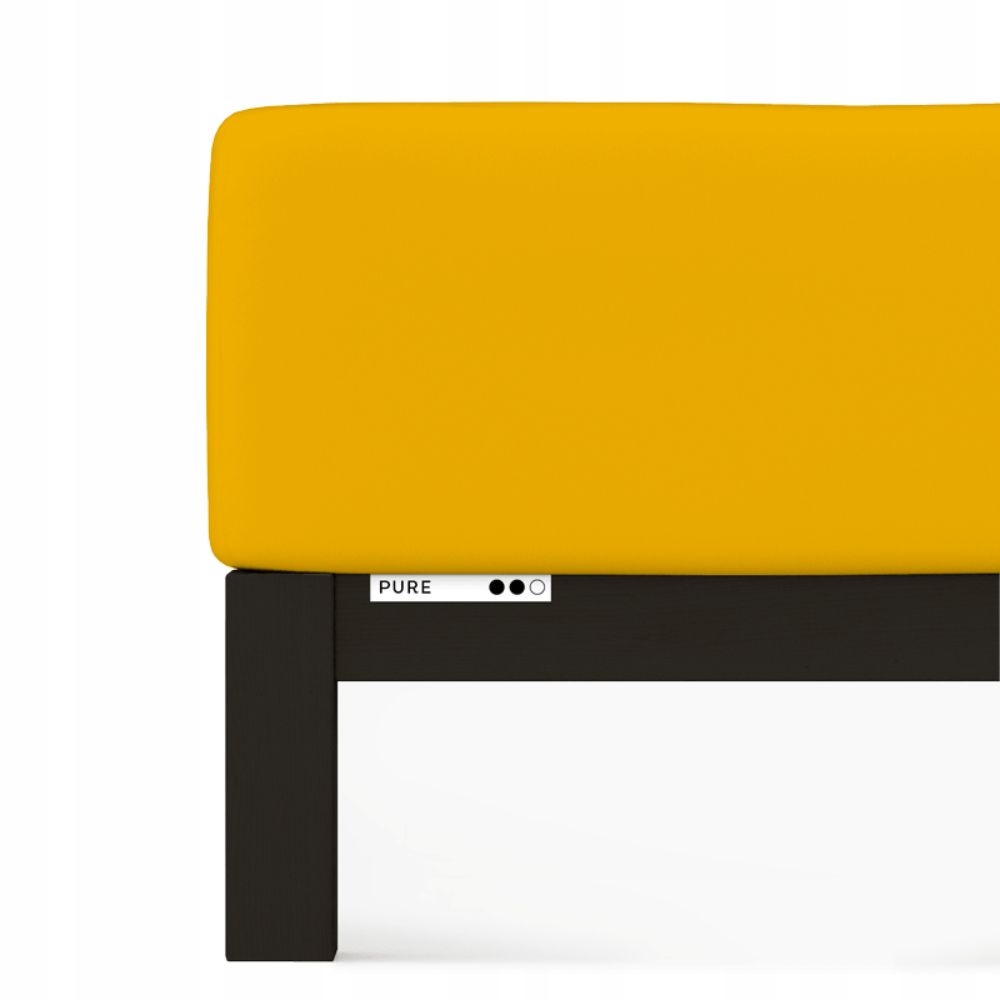 Prostěradlo Schlafgut Pure Standard 140x190-160x220 cm Yellow Deep 196