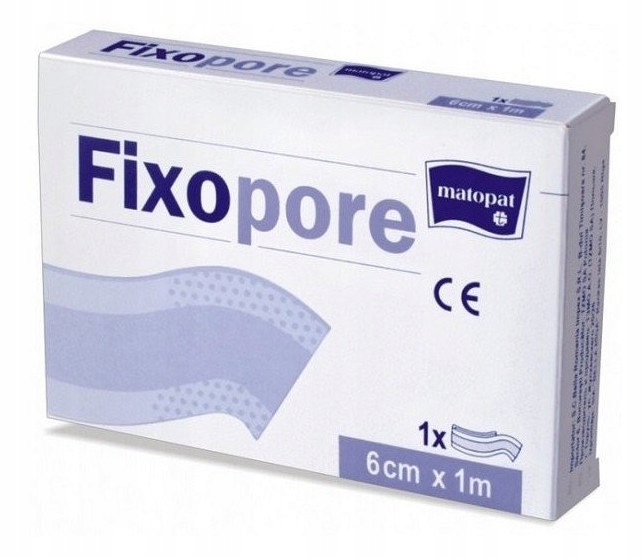 

Plaster z opatrunkiem do cięcia 6cm x 1m Fixopore