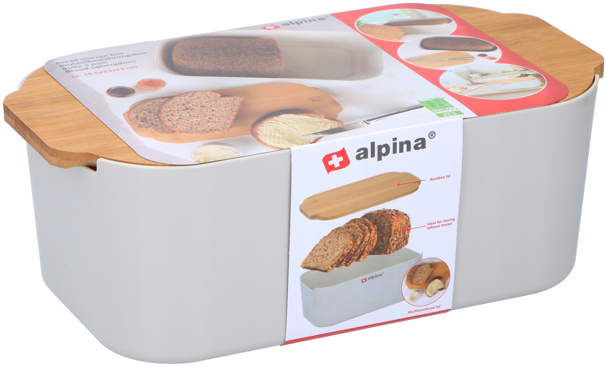 

Chlebak Pojemnik Na Pieczywo Z Deską Bambusową 780