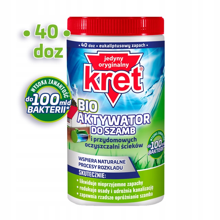 

Kret Bakterie do szamba oczyszczalni aktywator 1kg