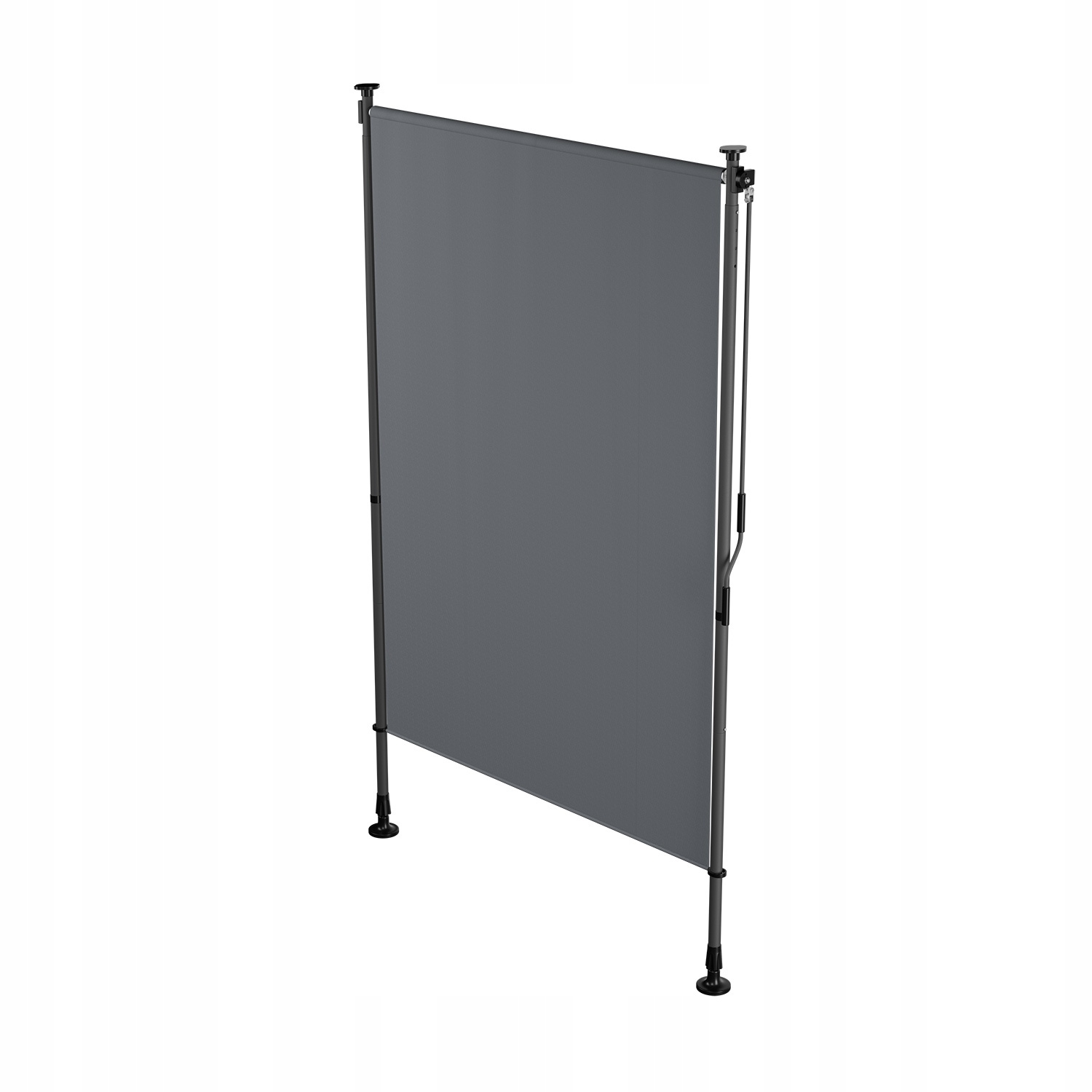 Markiza Pionowa 120x310 CM Rozporowa Balkonowa Tarasowa Roleta Antracytowa