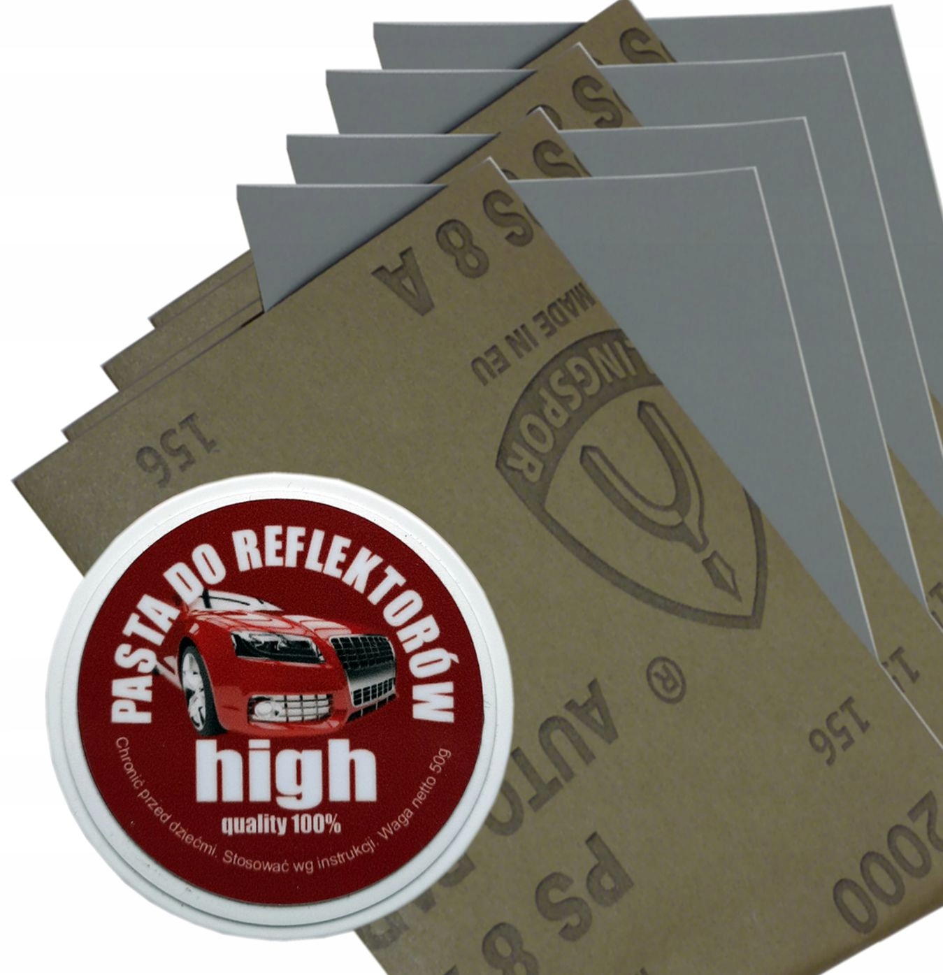 ZESTAW DO REGENERACJI POLEROWANIA LAMP REFLEKTORÓW