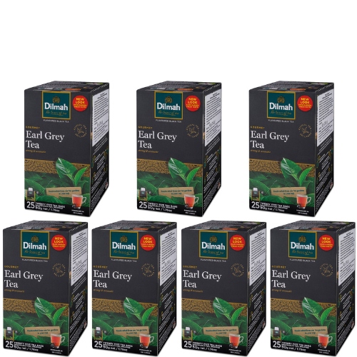 7x Herbata Dilmah Earl Grey bergamotka 25 kopert