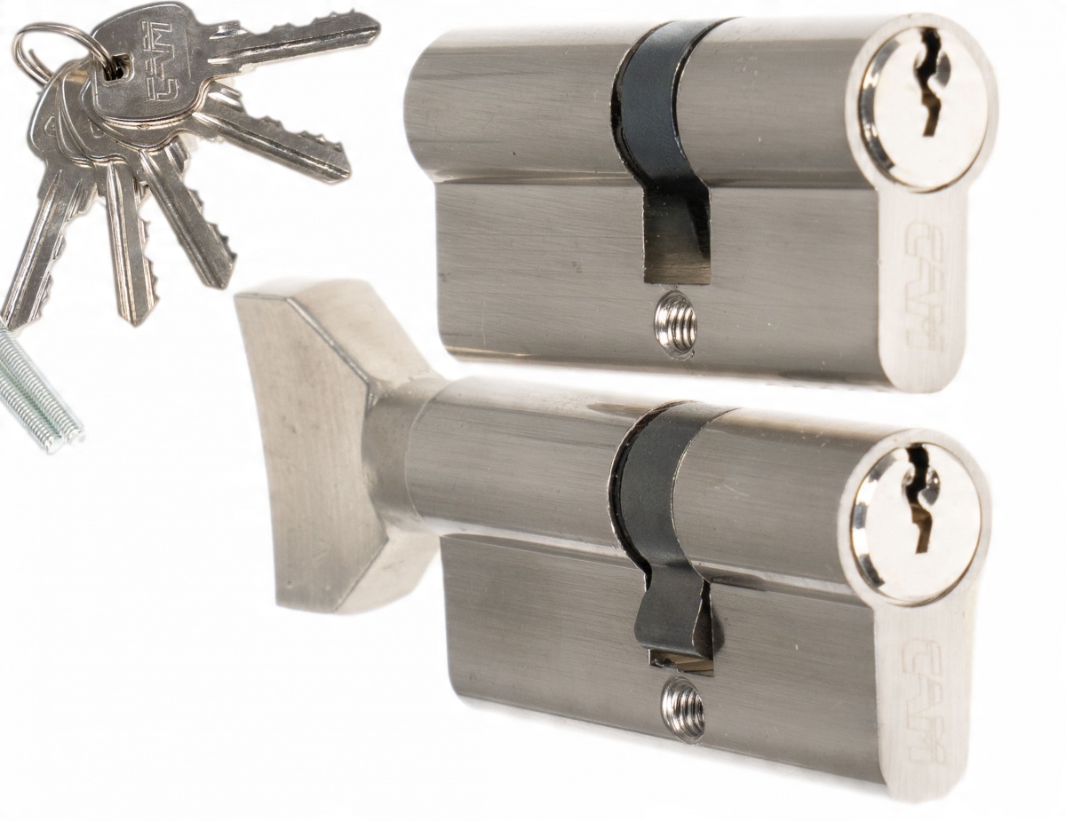 

Wkładki Cam Eko 30/50+50/30g gałka komplet 1 klucz