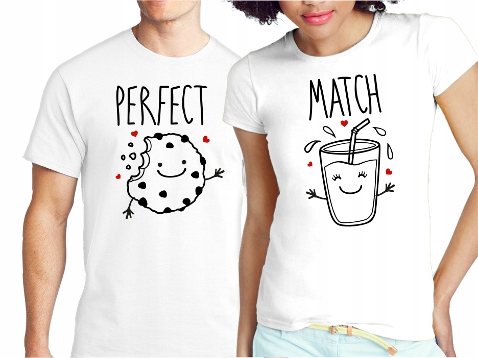 

Koszulki Dla Par Prezent Perfect Match Komplet X2