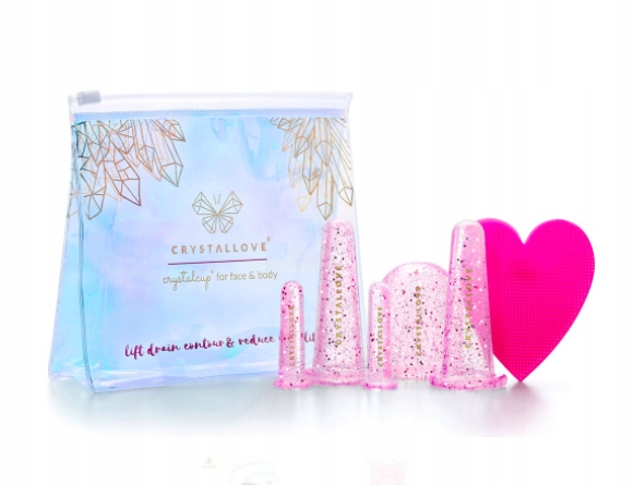 CRYSTALLOVE Bańki silikonowe do masażu twarzy i ci