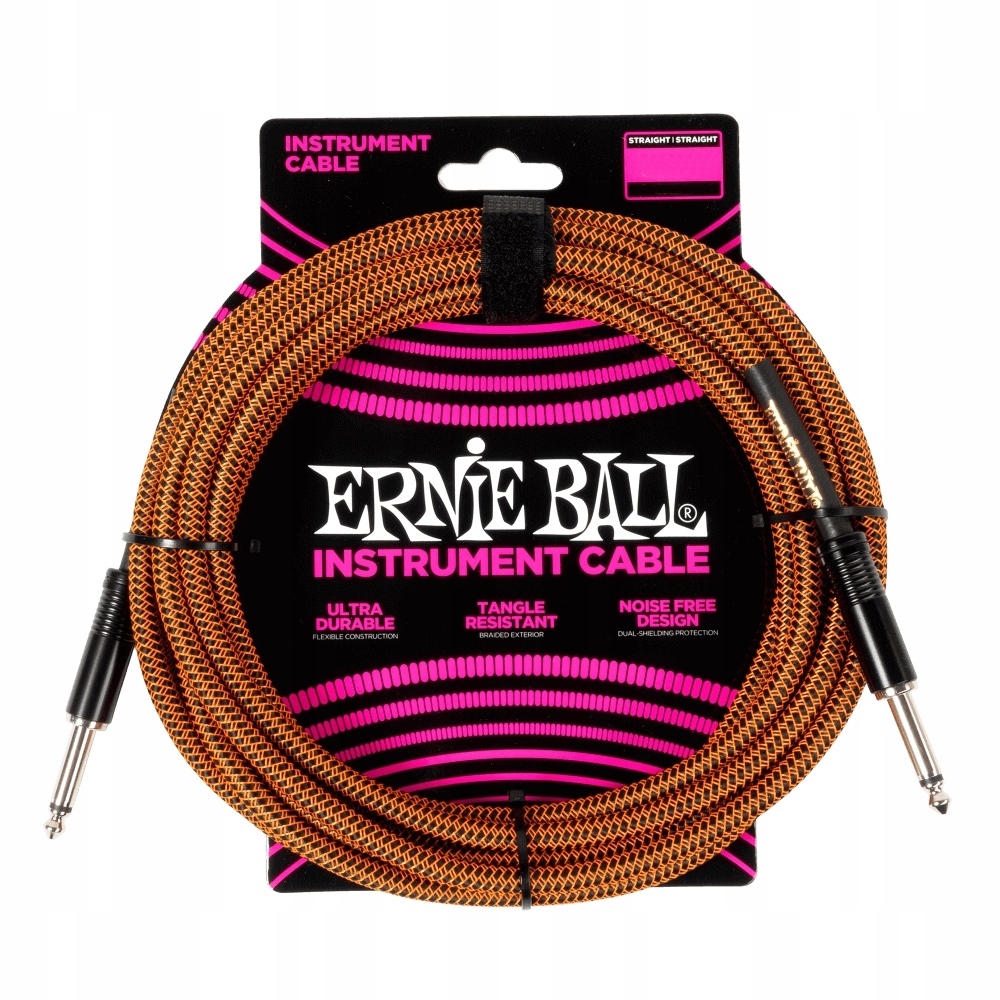 Instrumentální kabel Ernie Ball Eb 6469 kytarový kabel 5,5 m