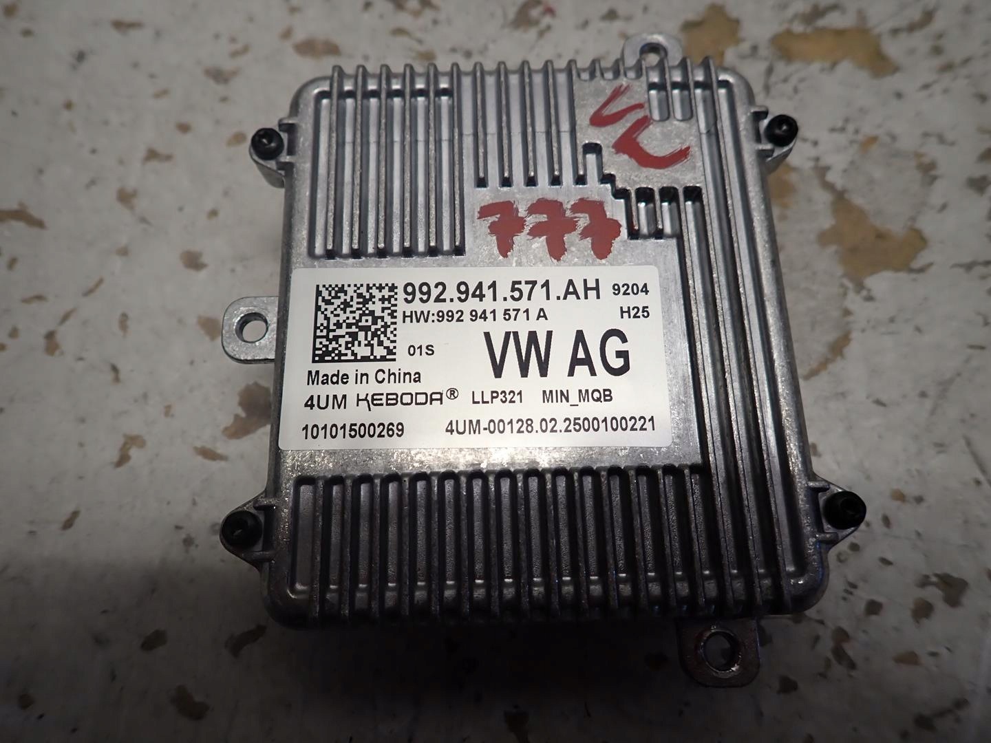 control unit module lights VW SEAT SKODA AUDI 992941571AH