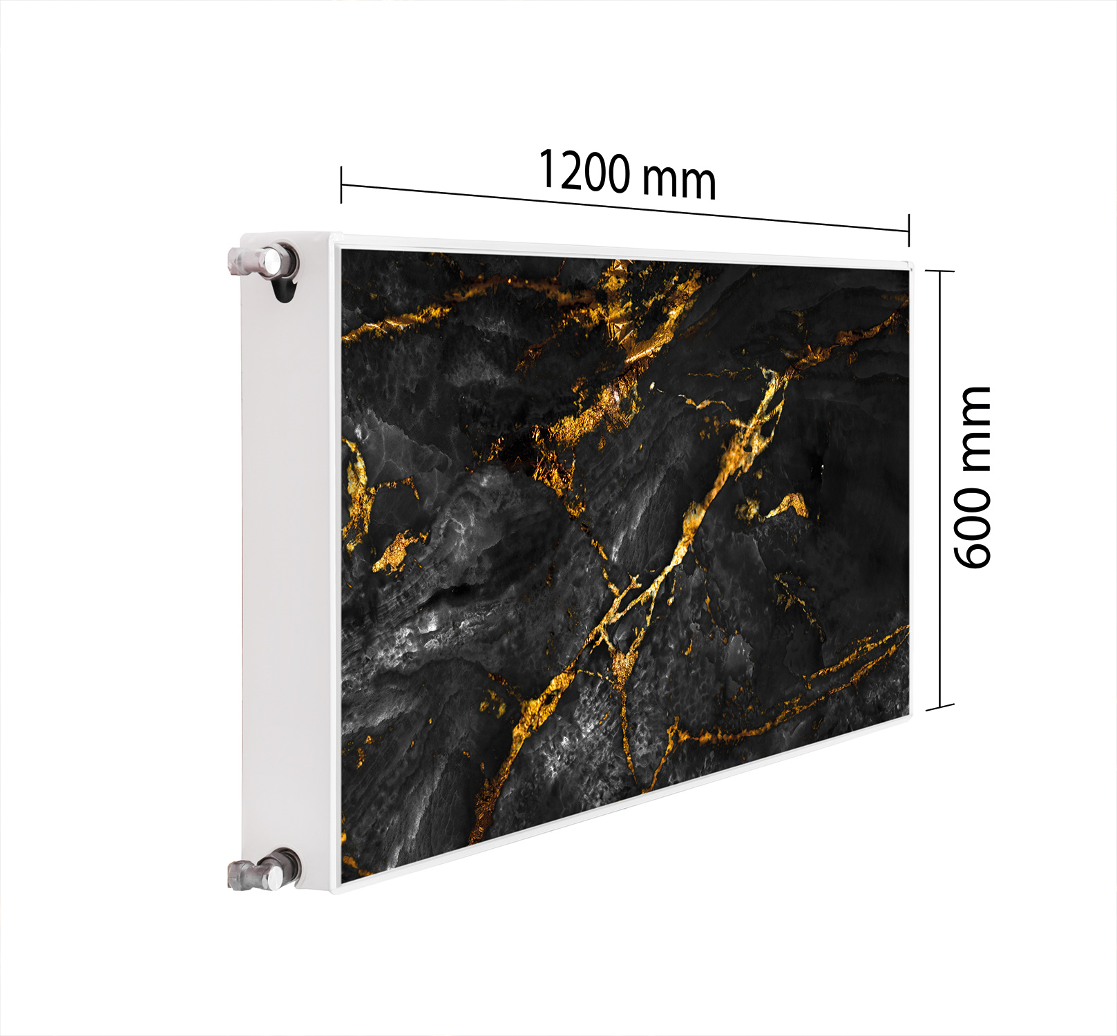 Maskovací Kryt Radiátoru 120x60 Mramorová Podložka Magnet