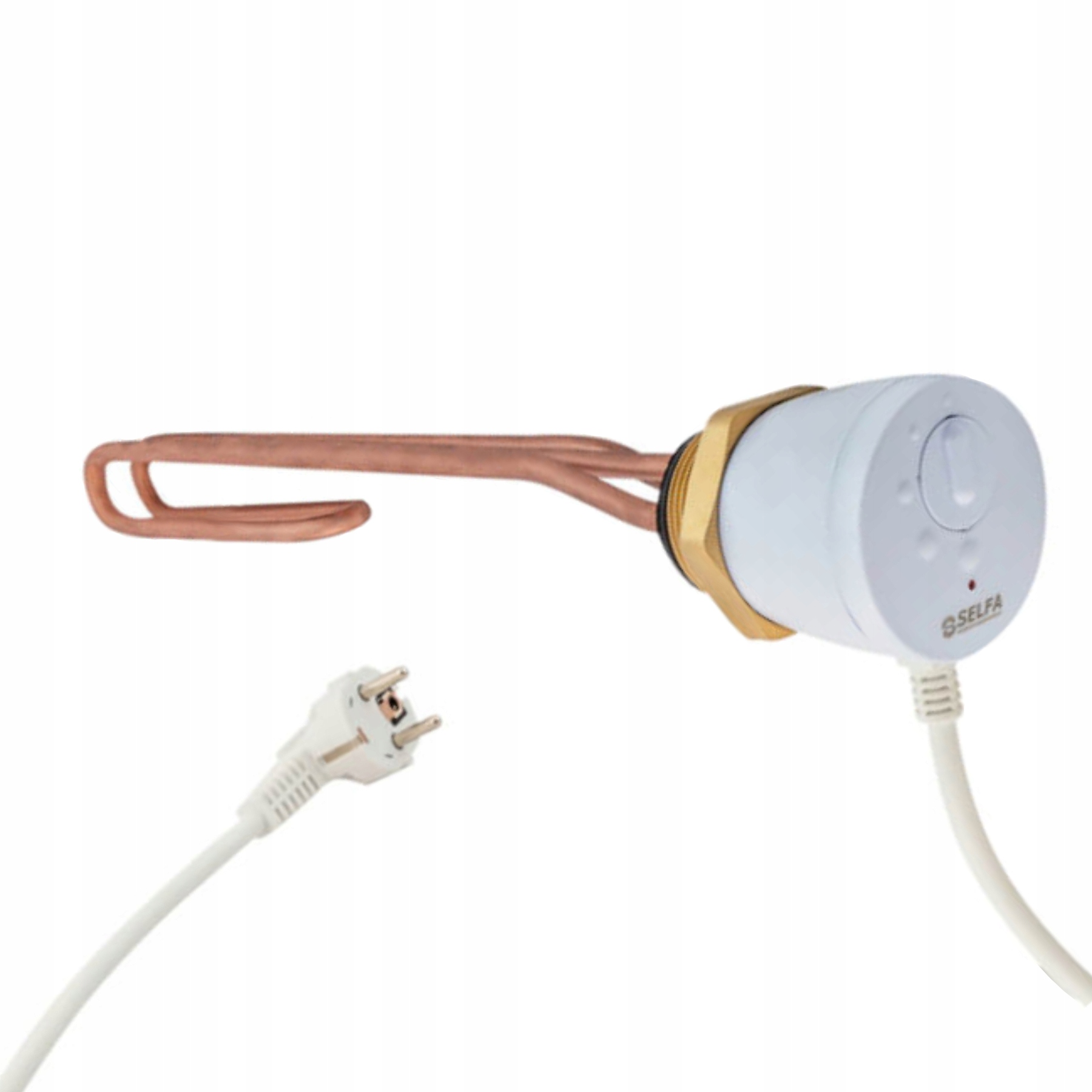 Meďový ohrievač s termostatom, výkon 2000 W, 30 cm, 230 V