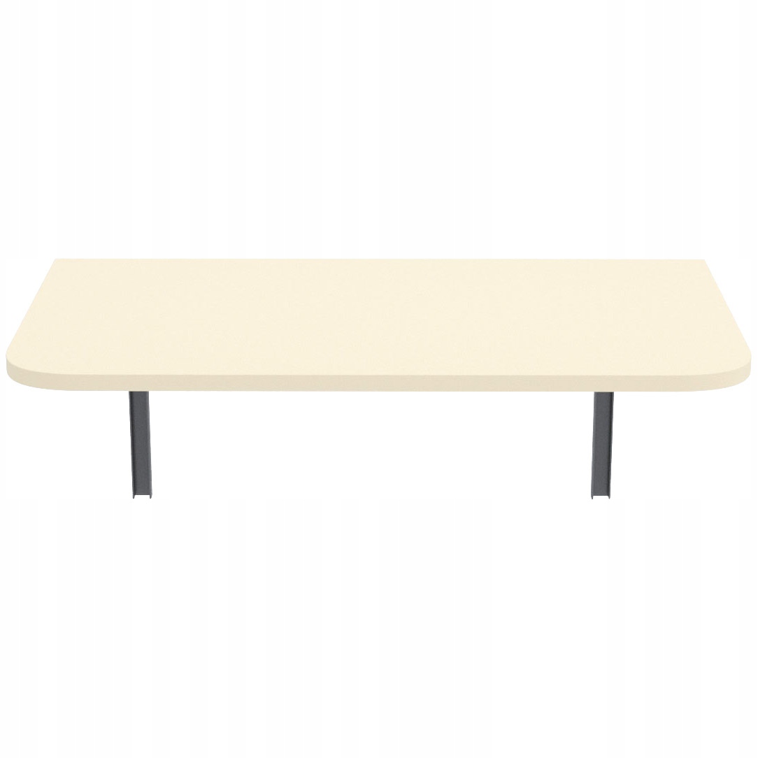 STÓŁ SKŁADANY STOLIK BLAT ROZKŁADANY 80x60 WANILIA ZAOKRĄGLONY Marka Mikon