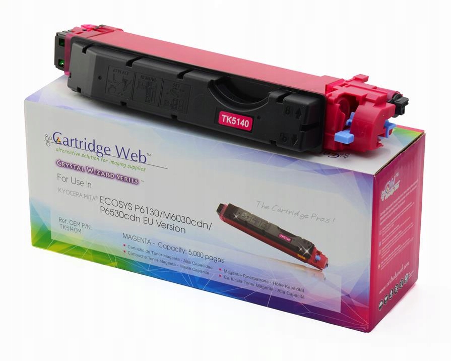 Toner Cartridge Web Magenta Kyocera TK5140 náhrada TK-5140M