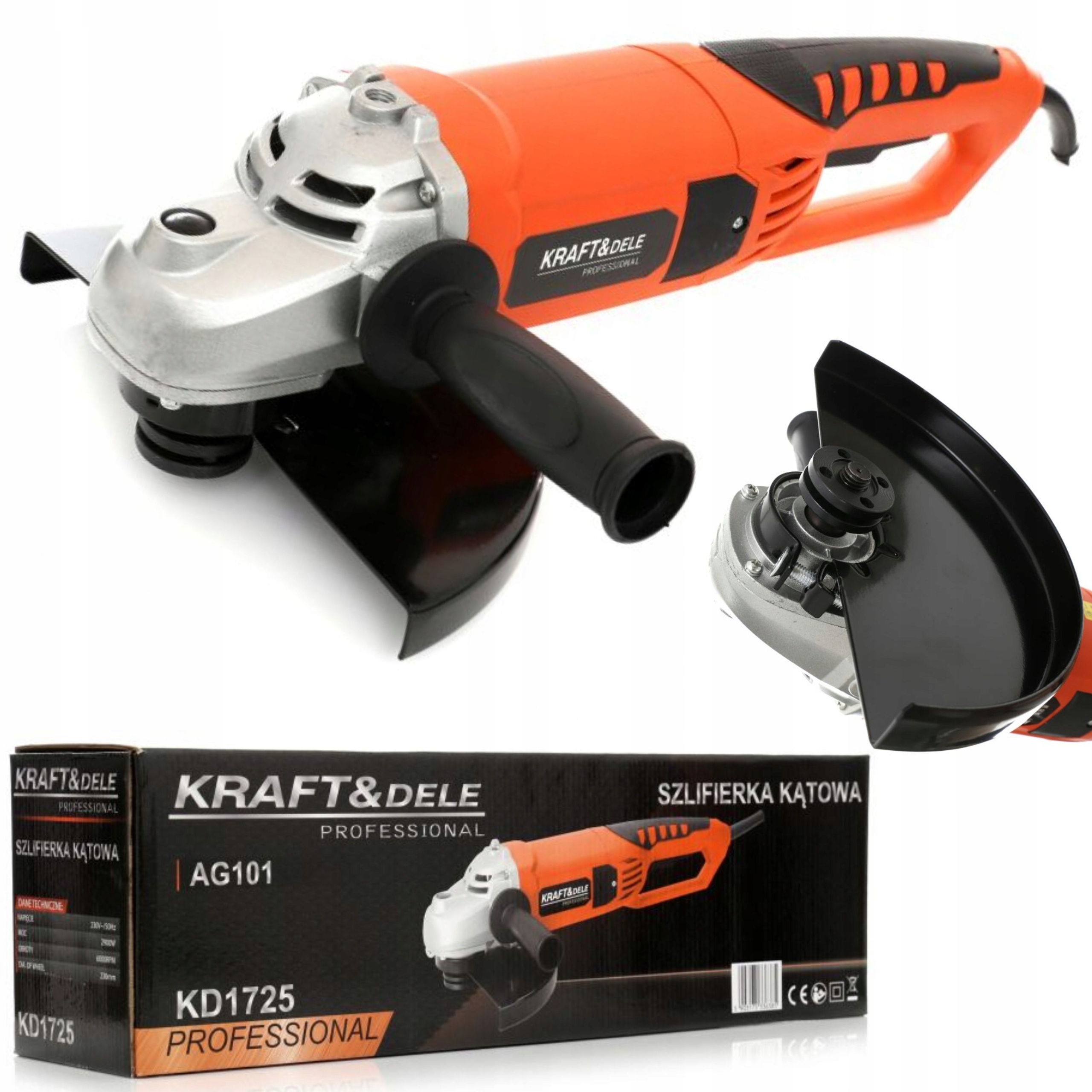 Úhlová Bruska Bruska Elektrická Diax 2900 W 230 V/50 Hz 230 mm M14 KD1725