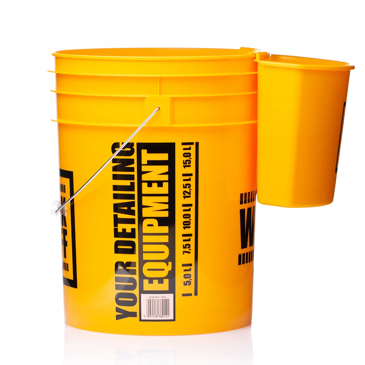 WORK STUFF Detailing Bucket Yellow WASH Wiadro + Separator organizer Hanger Pojemność 20 l