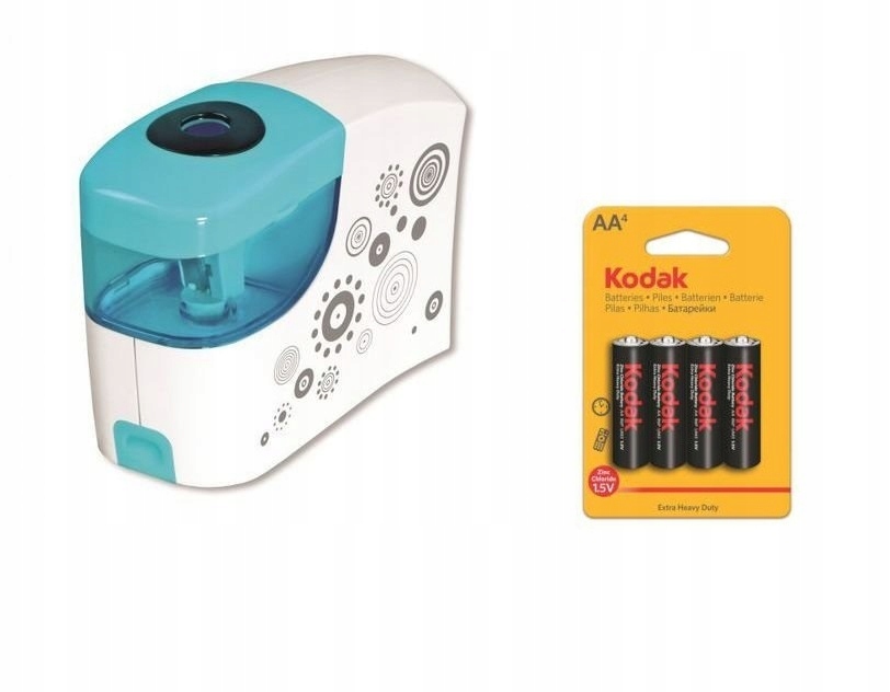 SZKOLNA TEMPERÓWKA Ostrzałka STRUGACZKA na baterie nieb.-biała KV900-NB Lux EAN (GTIN) 5906858027273