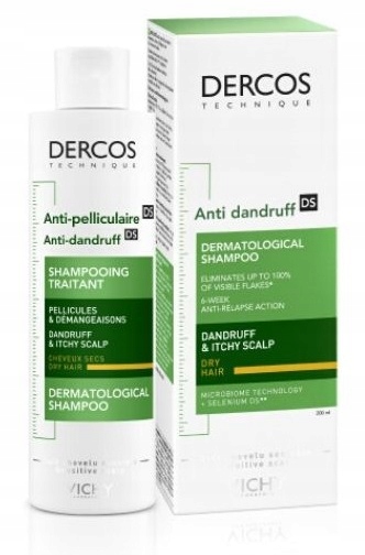 

Vichy Dercos Szampon p/łupieżowy włosy suche 200ml