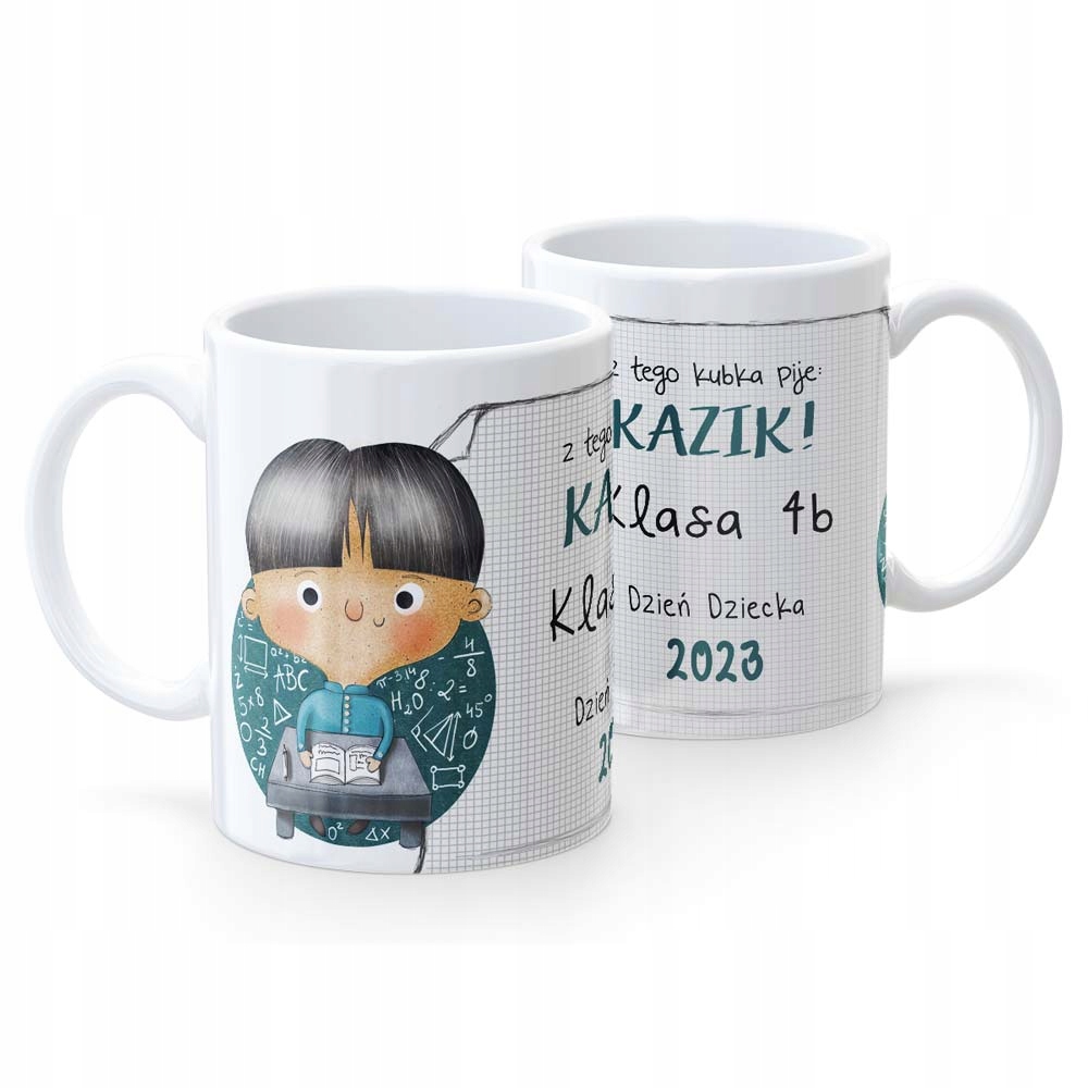 

Kubek Dzień Dziecka Imię Klasa Biały