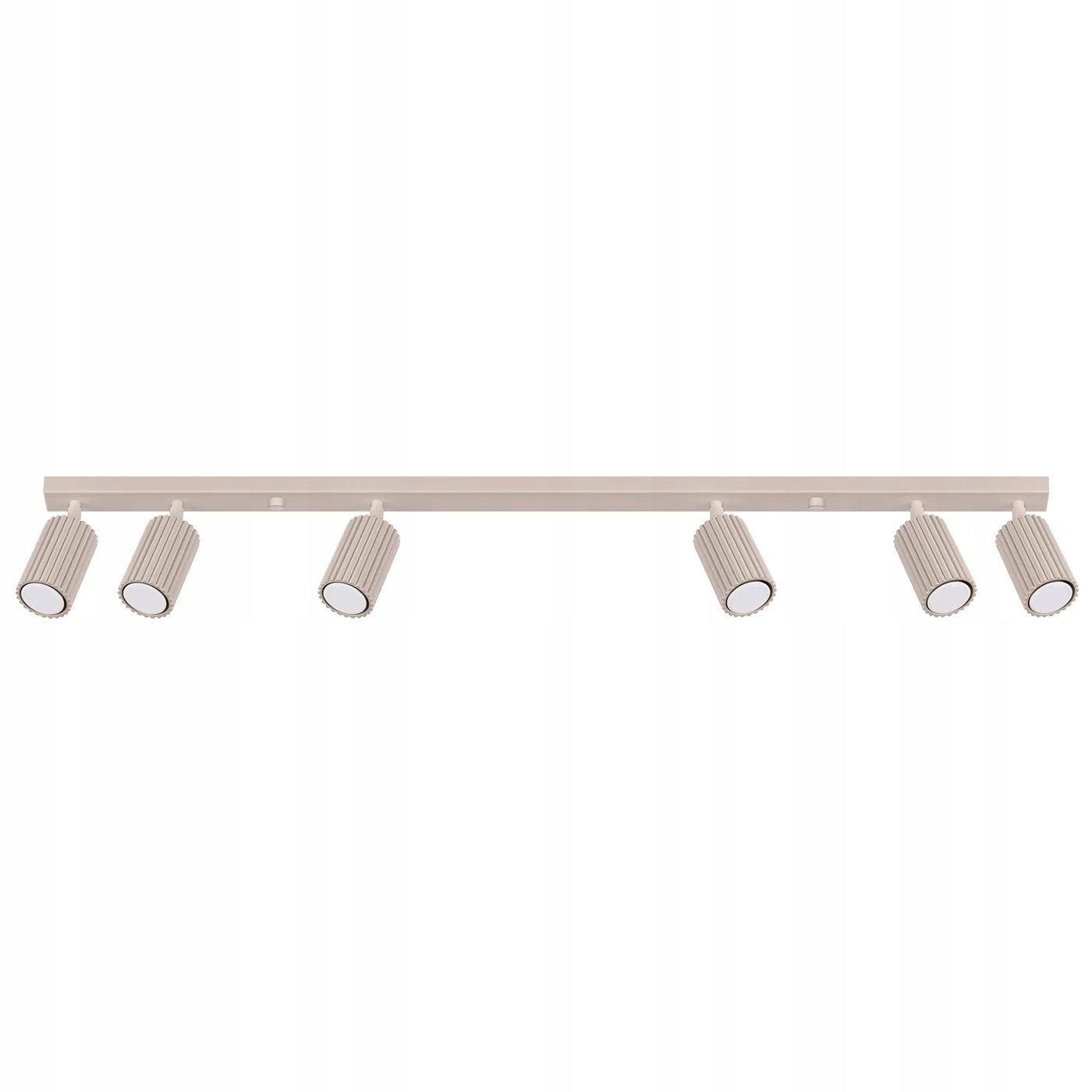 Stropná lampa taupe s karbovanými reflektormi 6xGU10 10W Karbon Sollux