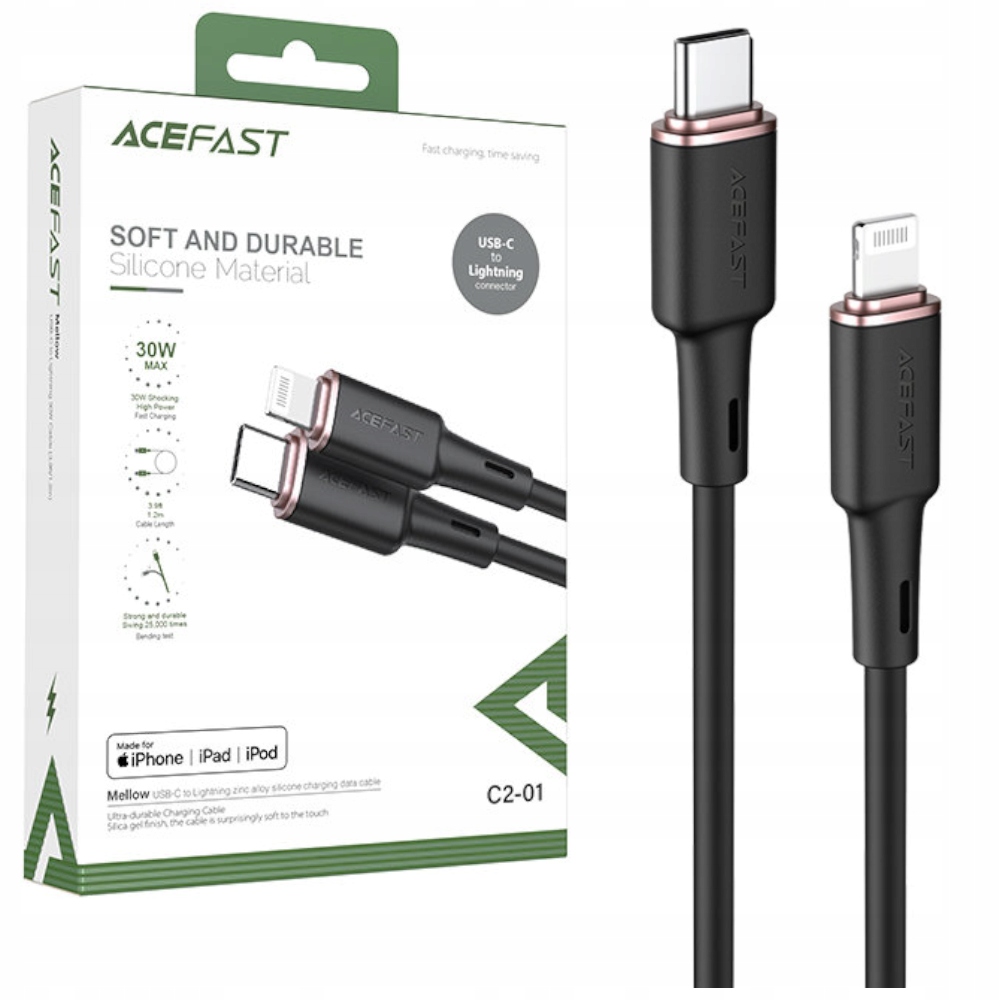 

Kabel Mocny Do Apple iPhone 11 12 13 Lightning MFi