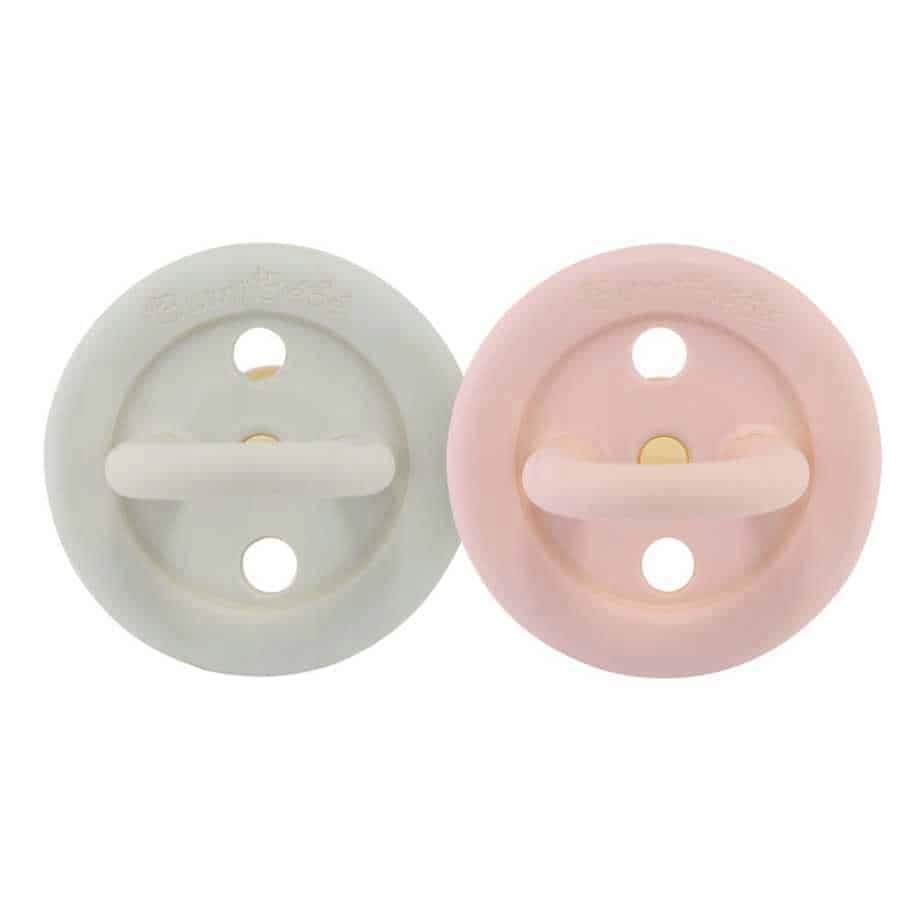 Smoczek kauczukowy okrągły Bumi bebe 0-3mc dwupak