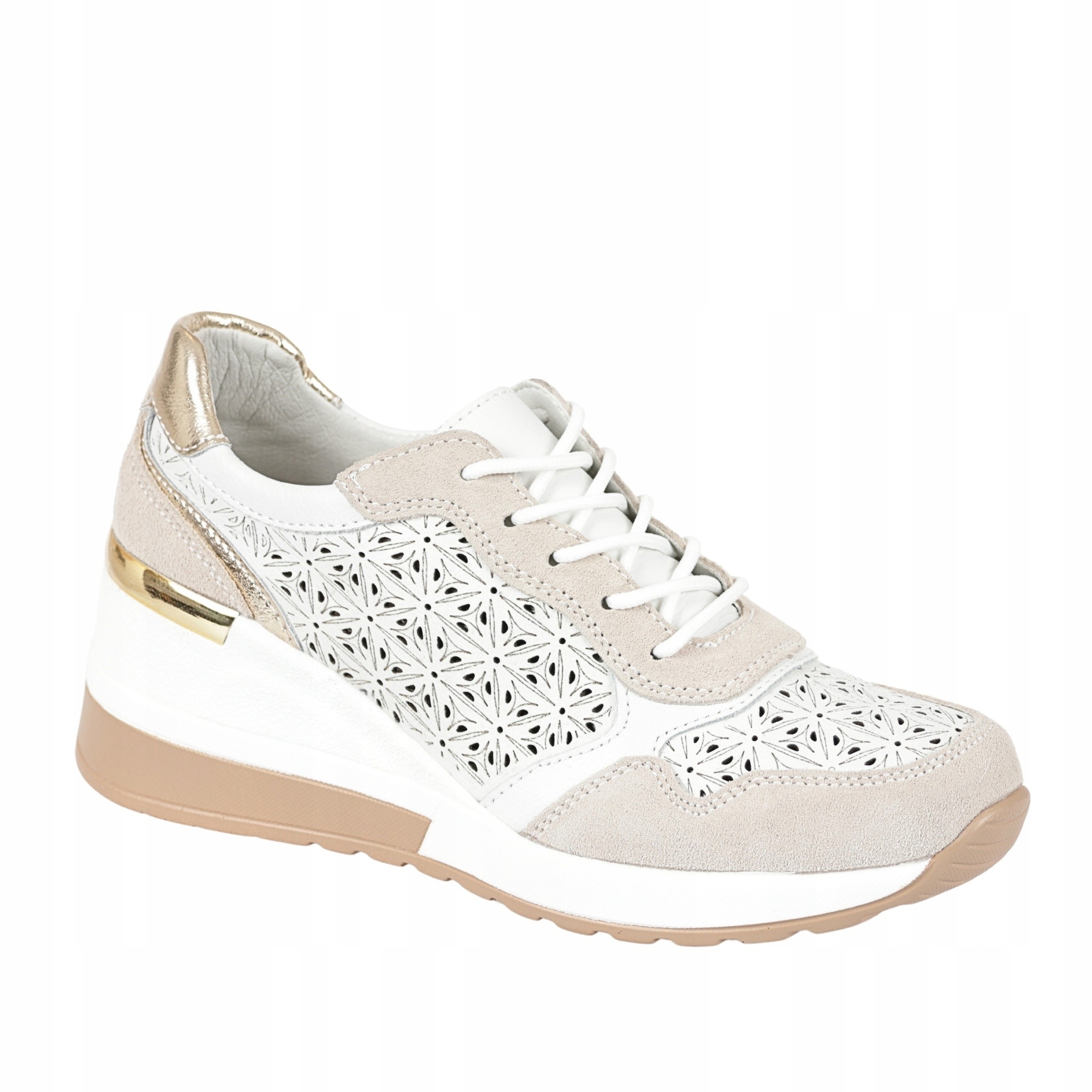 Skórzane Sneakersy FILIPPO DP4669/23WH białe 36