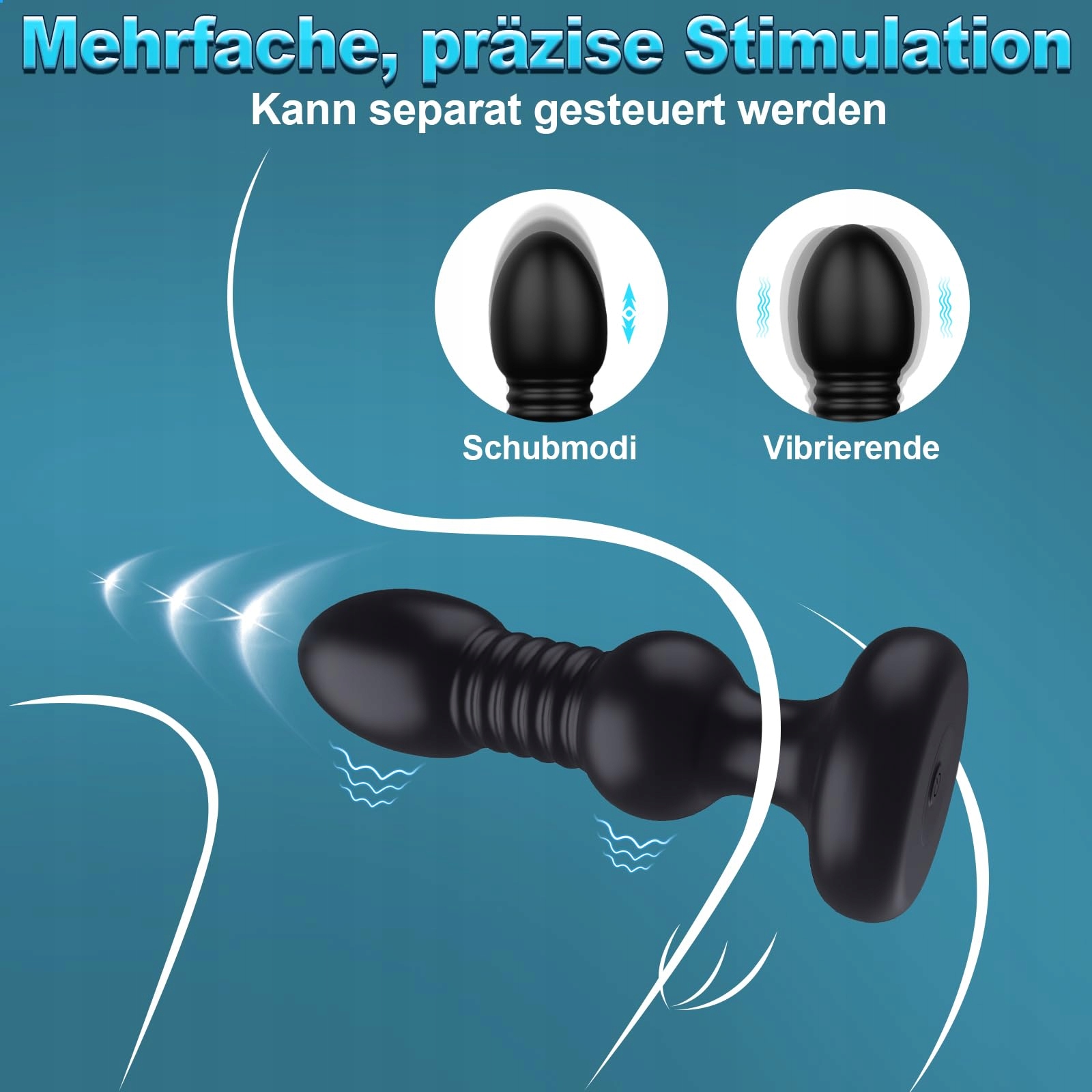 ANALVIBRATOREN Wibrator Analny Dla Mężczyzn i Kobiet Zdalnie Sterowany — miniatura 3