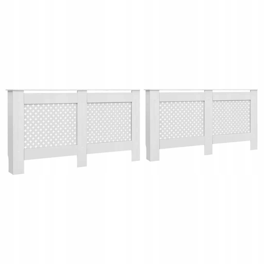 Kryt na radiátor Mdf bílý 152 x 19 x 81,5 cm