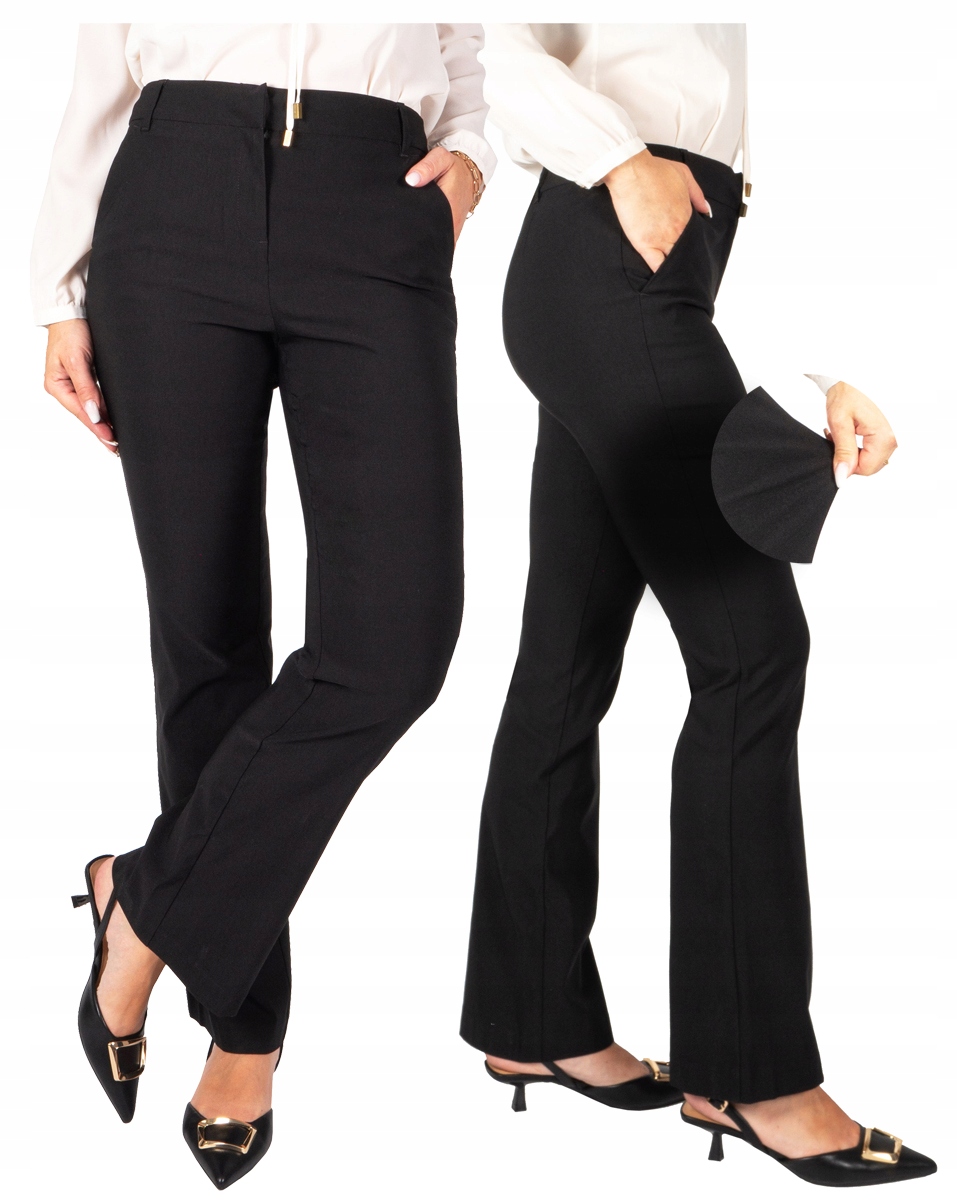 Firi Elegantní dámské černé kalhoty 46 /29 3XL