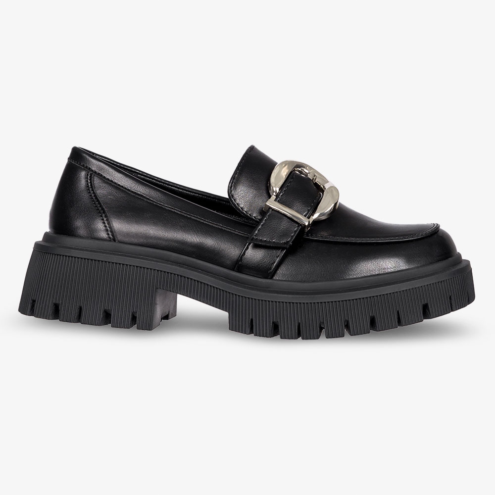 MOKASYNY DAMSKIE NA PLATFORMIE Z KLAMRĄ r 38 Oryginalne opakowanie producenta pudełko