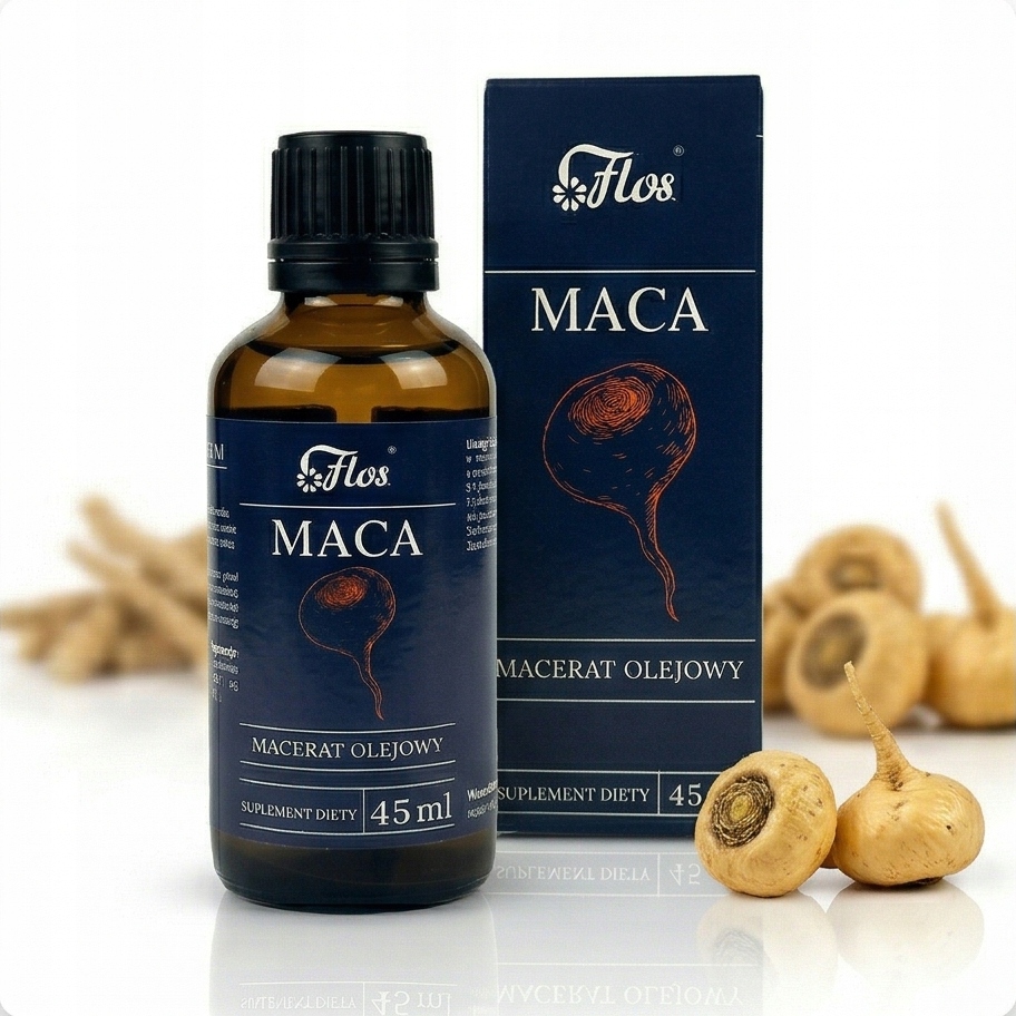 Maca w płynie, w kroplach, krople - 45 ml - FLOS