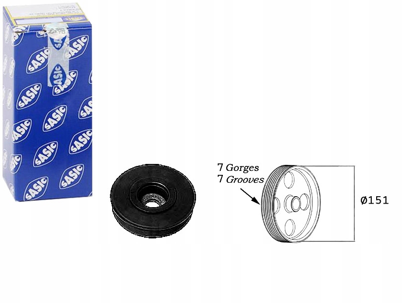 SAS2154017 Řemenice Klikového Hřídele Renault Lagu Asistent řidiče #33