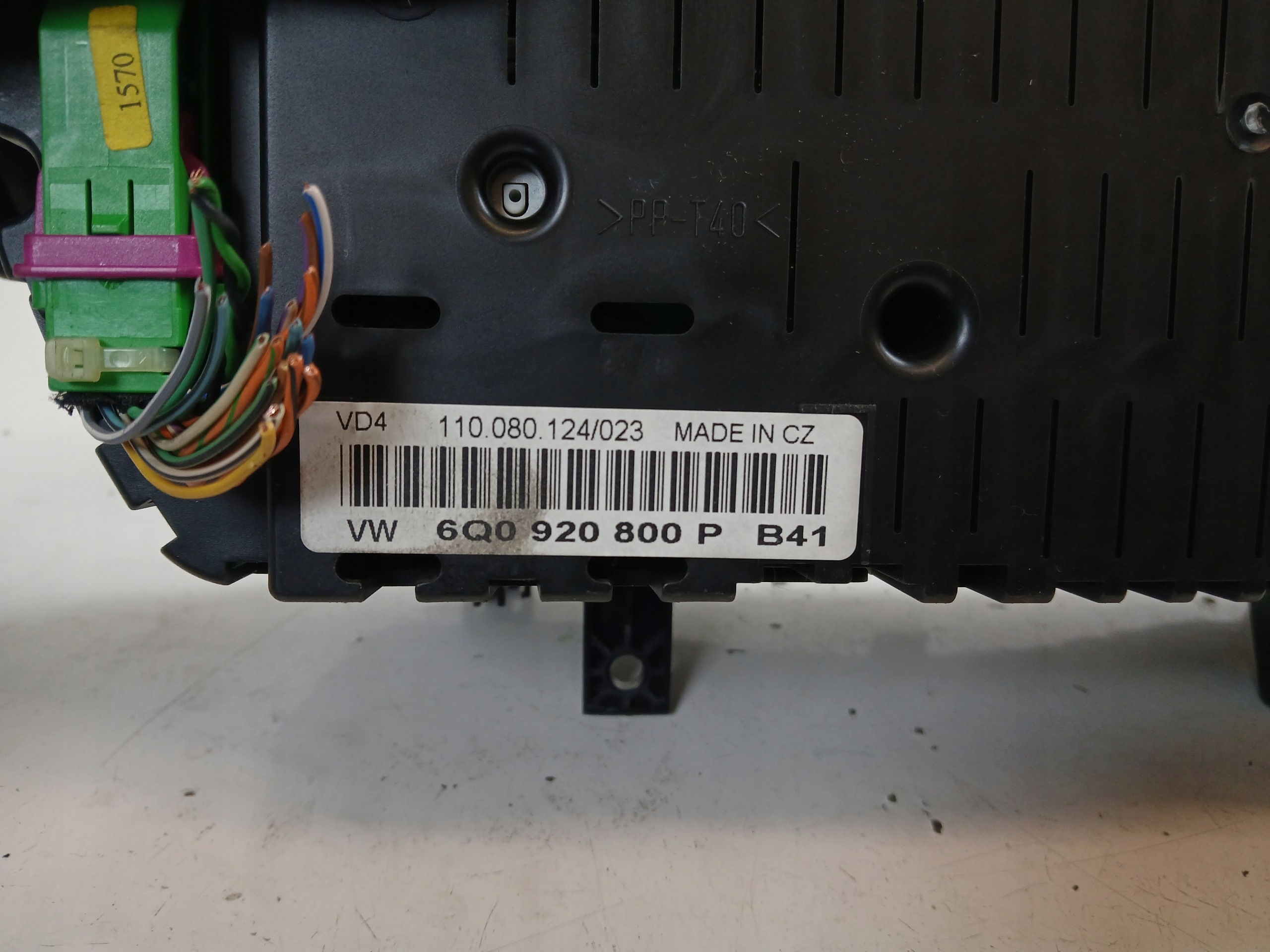 VW POLO 9N 1.2 dials dials 6Q0920800P