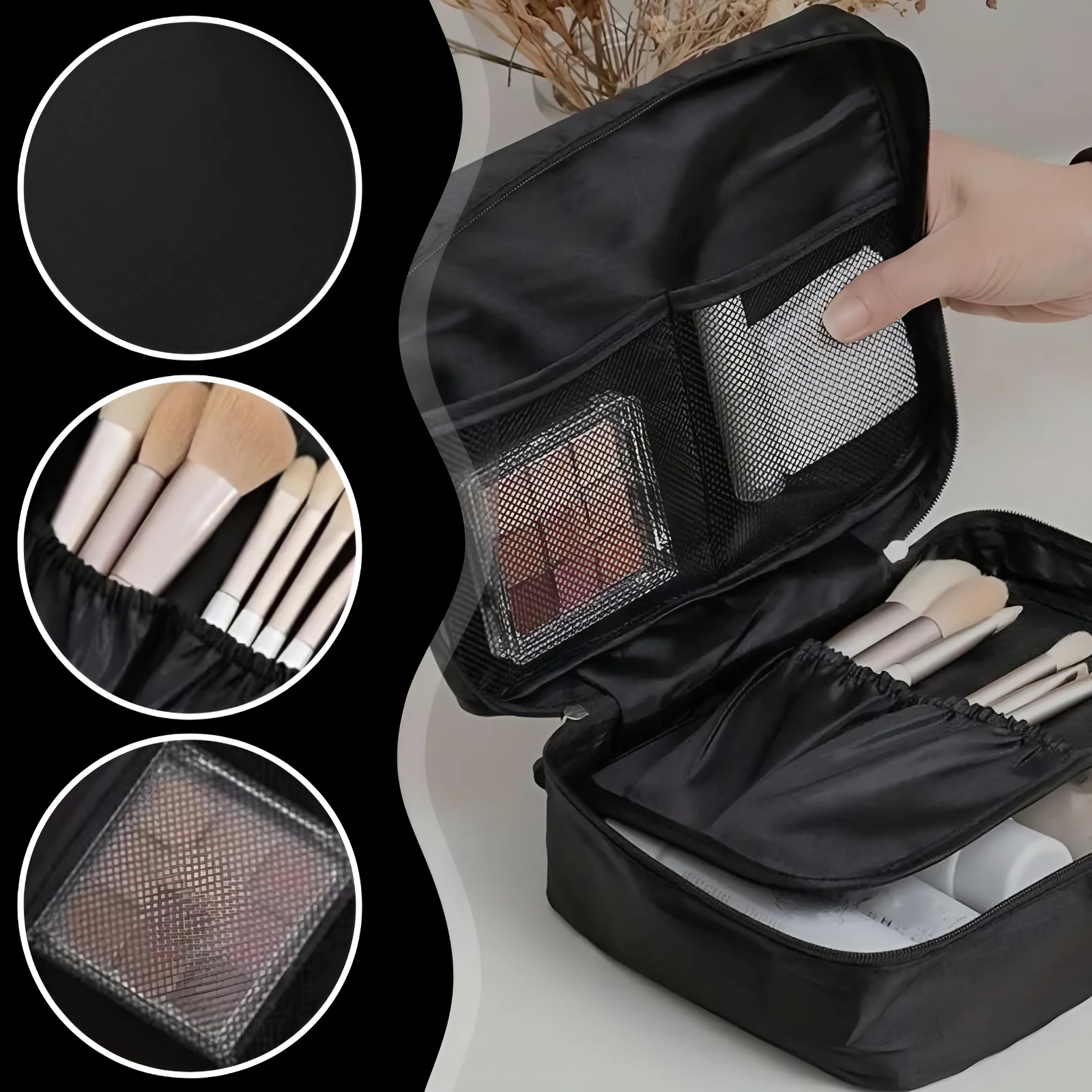 KOSMETYCZKA PODRÓŻNA TORBA NA KOSMETYKI TORBA MĘSKA UNIWERSALNA TOREBKA Kod producenta DO SAMOLOTU NA ZAMEK MĘSKA DAMSKA ZESTAW