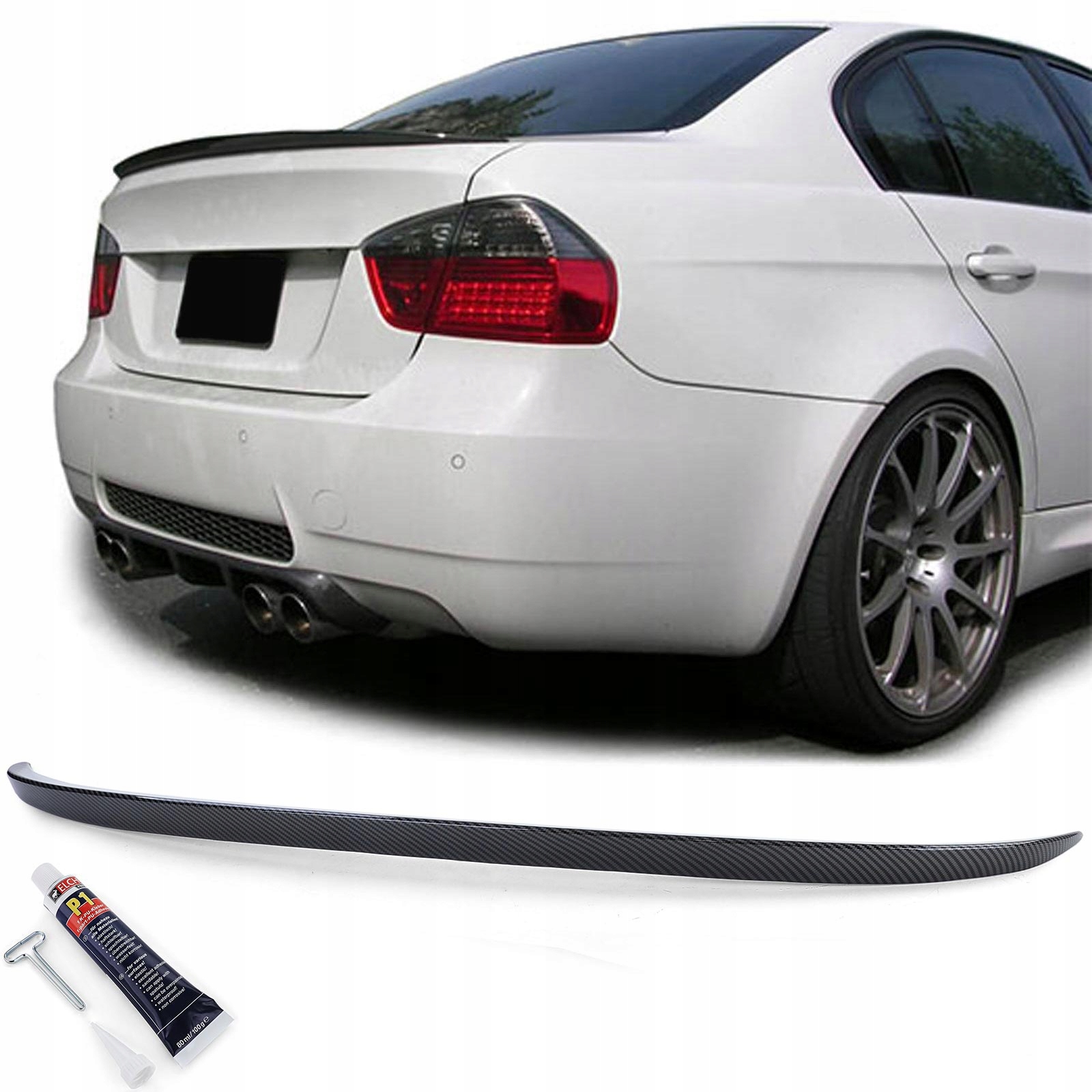 SPOILER NA KLAPE TYLNY BMW 3 E90 (05-11) CARBON