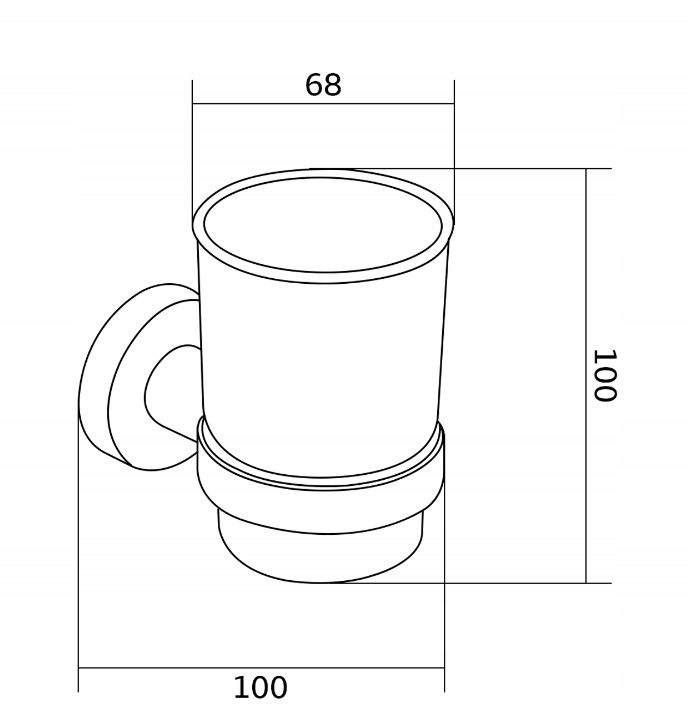 MEXEN REMO WISZĄCY KUBEK NA SZCZOTECZKI ZŁOTY Kod producenta 7050738-50