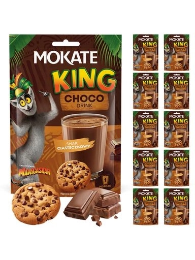 Levně 2x čokoládový nápoj v prášku Mokate King Choco s sušenkami 10 x 27 g