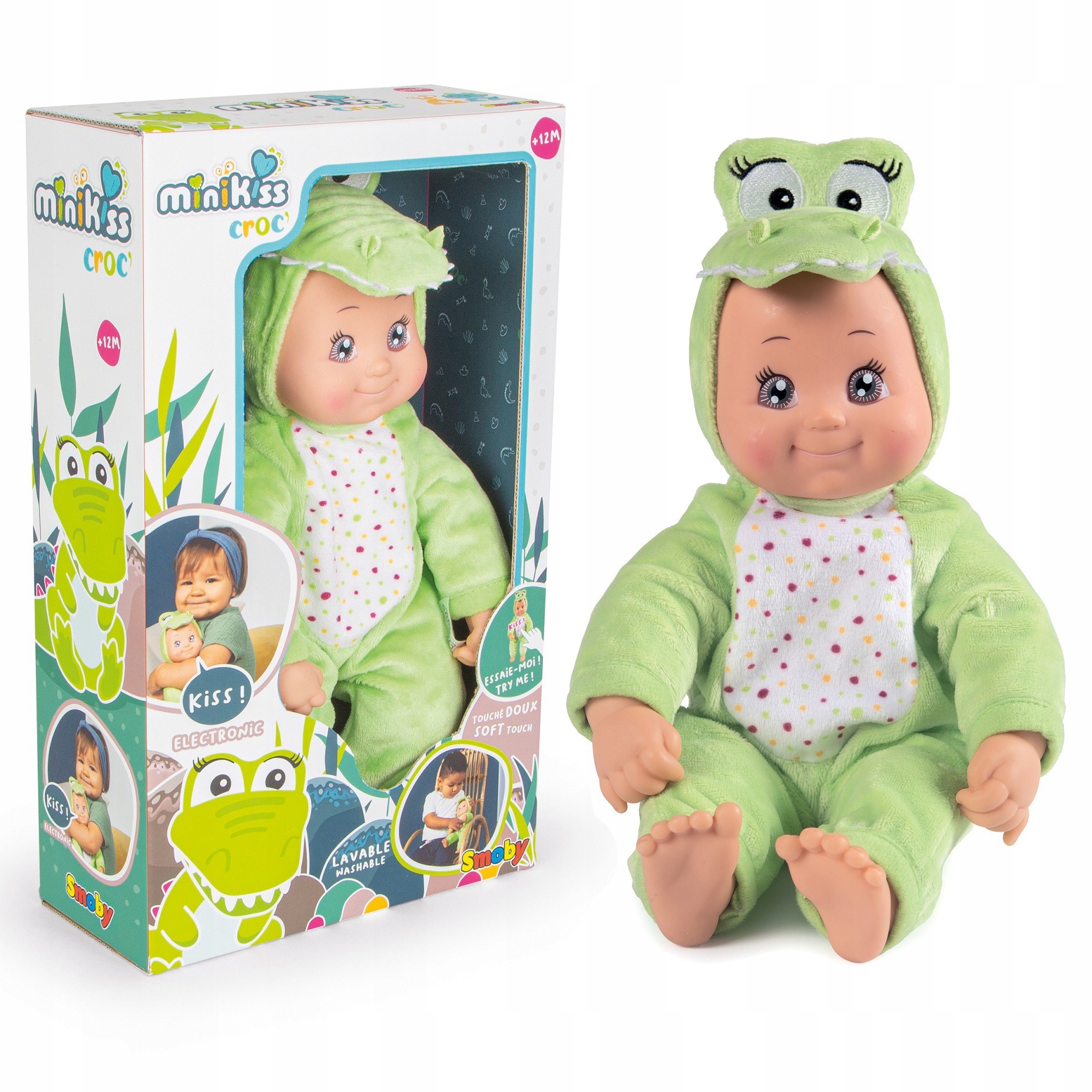 

Smoby MiniKiss Lalka w Stroju Krokodyla 30cm