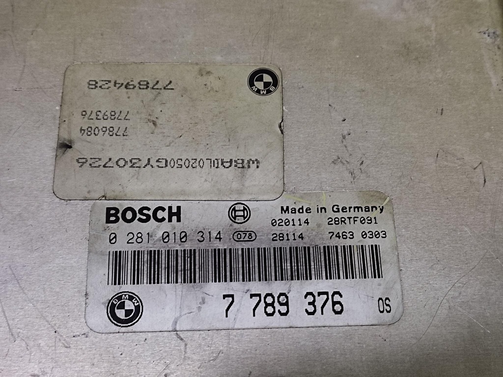 BMW E39 control unit of the engine 0281010314