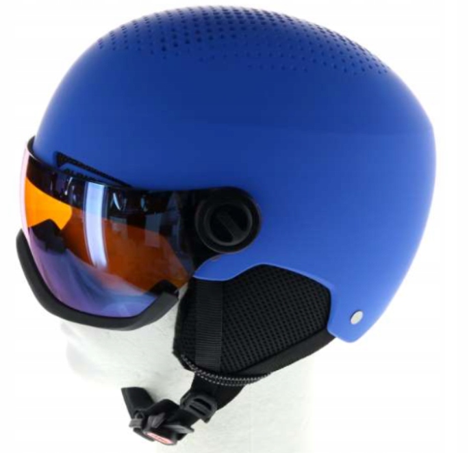 Kask narciarski dla dzieci Alpina Zupo Visor Q-Lite niebieski 54-58 cm