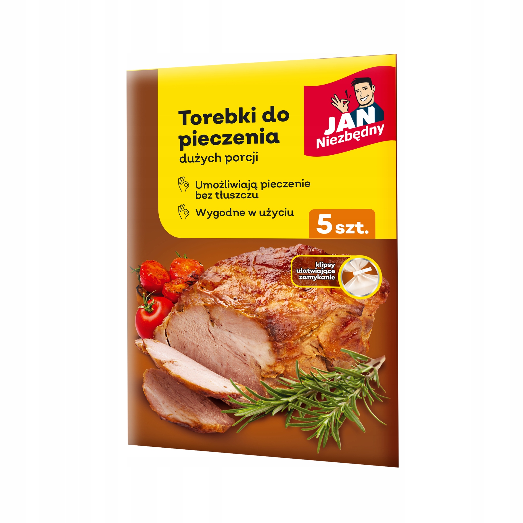 JAN NIEZBĘDNY TOREBKI DO PIECZENIA 35X43CM 3KG X5