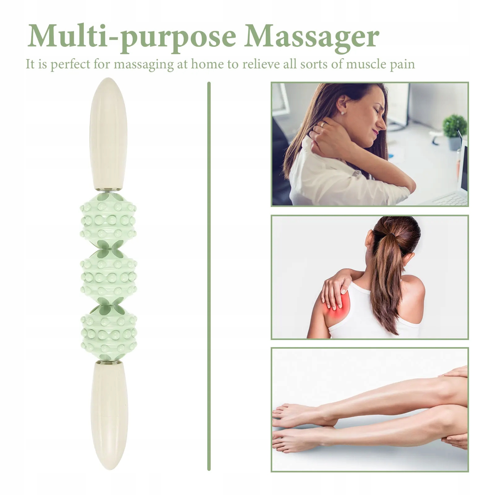 Narzędzia do masażu ciała Mace Muscle Roller Stick Waga produktu z opakowaniem jednostkowym 0.4 kg