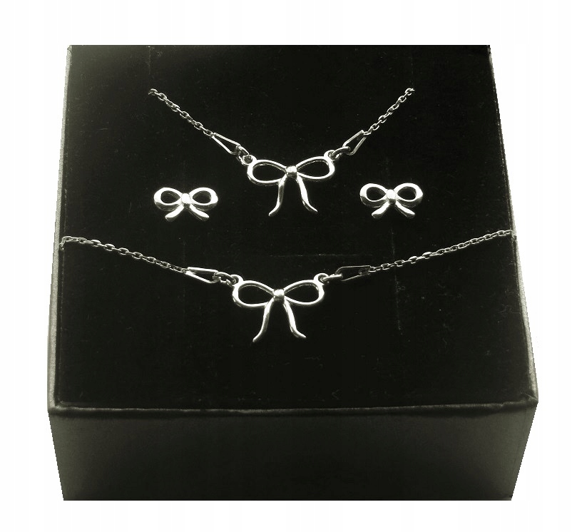 

Komplet Celebrytka Kokardka 3 części Nowość