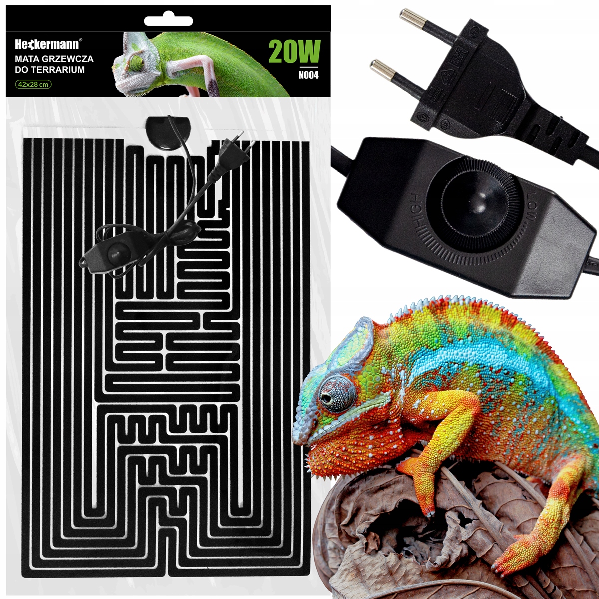 Levně Vyhřívací podložka do terária 42x28 cm Heckermann N004