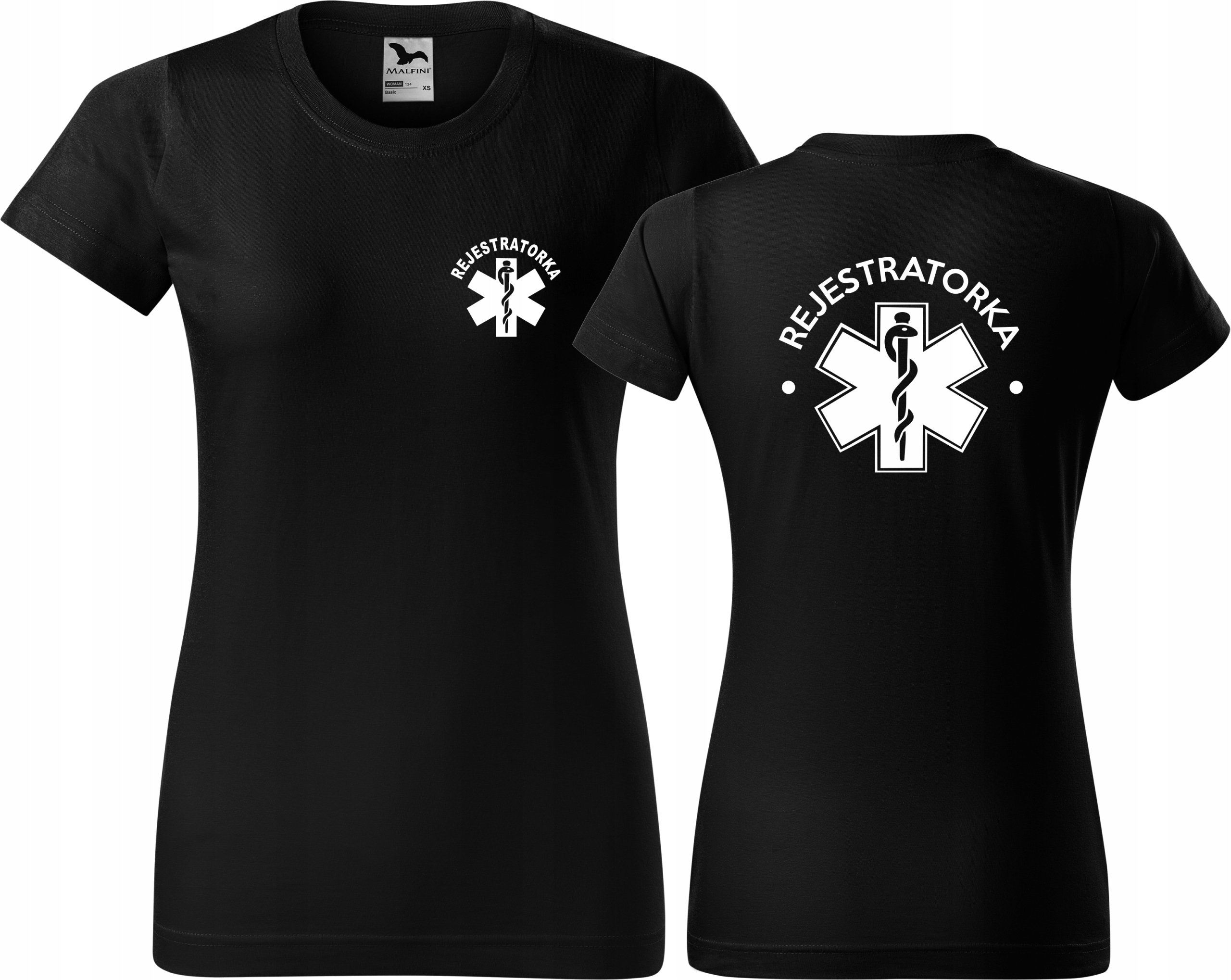 

Damska koszulka medyczna Rejestratorka bawełna