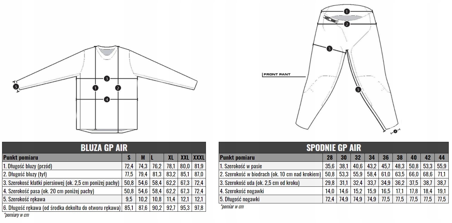 KOMPLET STRÓJ NA CROSSA MX KTM TLD GP AIR - 36/2XL Rodzaj Męskie