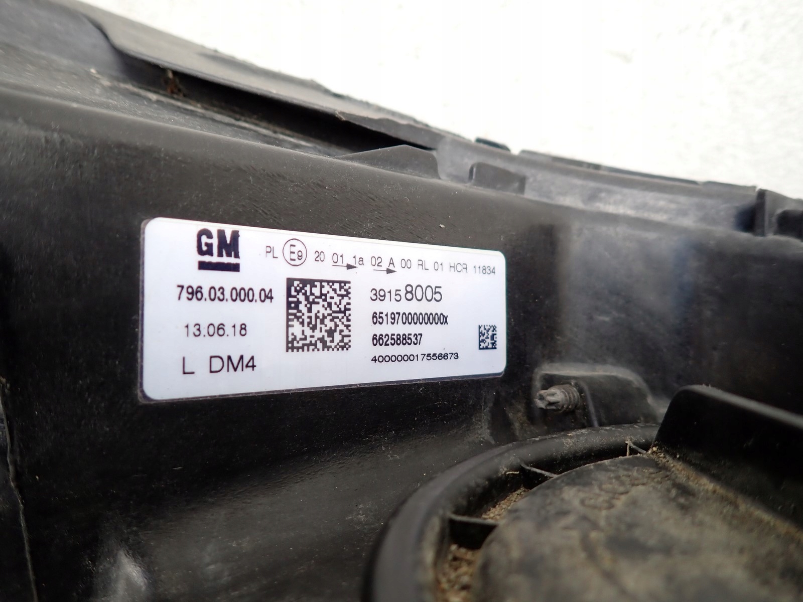 light left left LED OPEL ASTRA 5 V K B16 2015-2019R 39158005