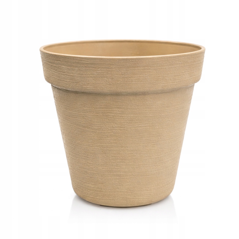 10 x Doniczka w Stylu LOFT 12 cm, Eko, UV Odporna, Latte