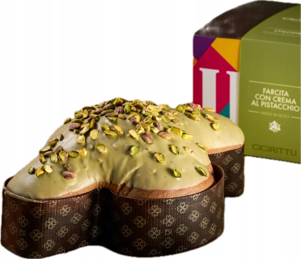 Colomba pistacjowa babka wielkanocna z nadzieniem Sycylia Cicirittu 1000g