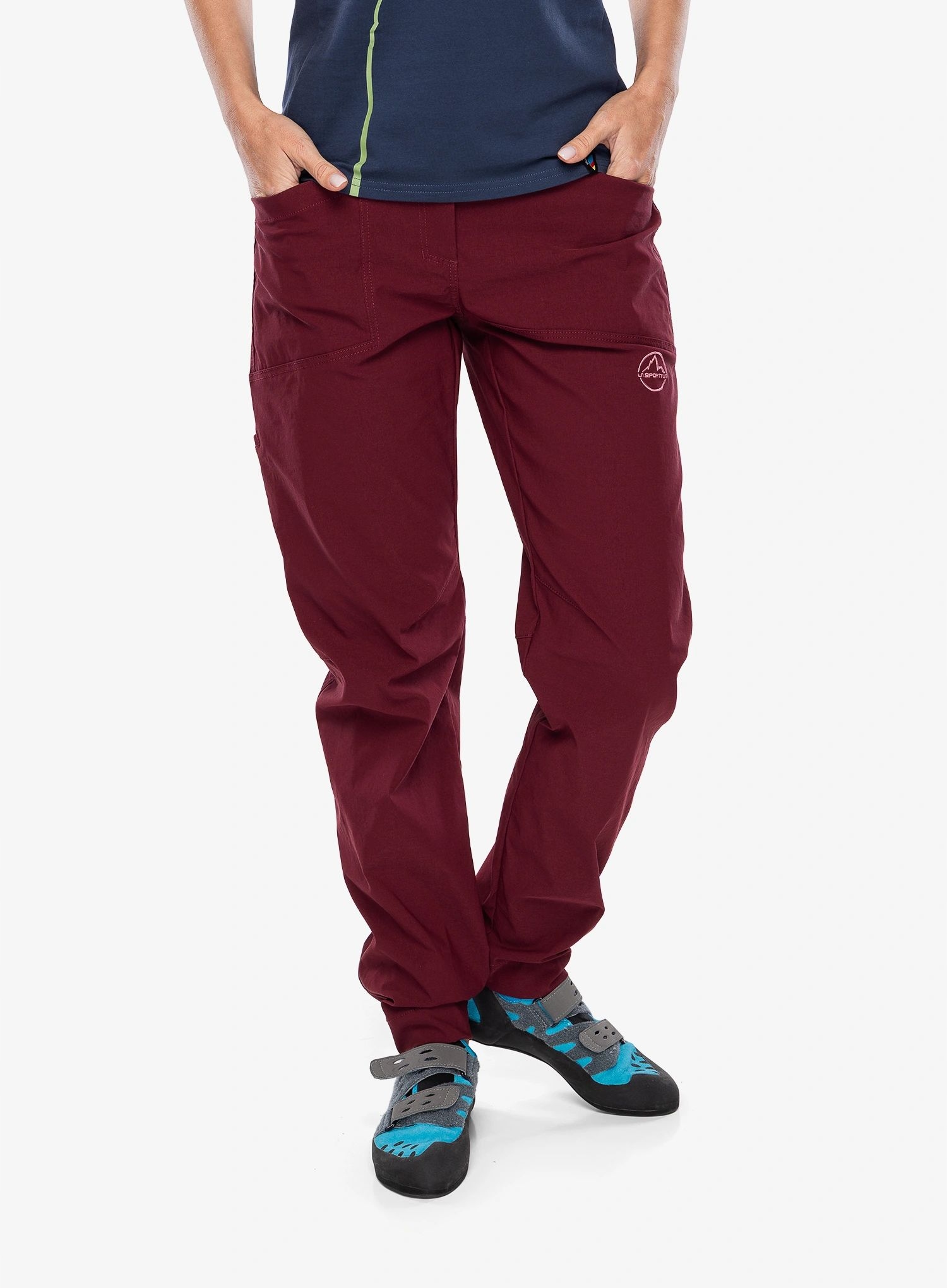 Dámské lezecké kalhoty La Sportiva Mantra Pant redwood/rosebay M
